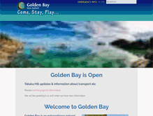 Tablet Screenshot of goldenbaynz.co.nz